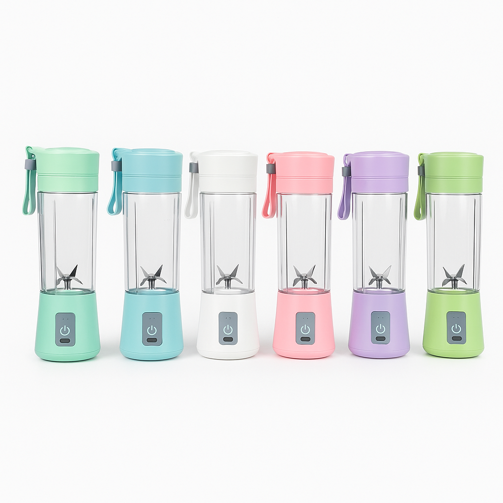 Portable Smoothie Blender – 6-Blade USB Rechargeable Mini Juicer