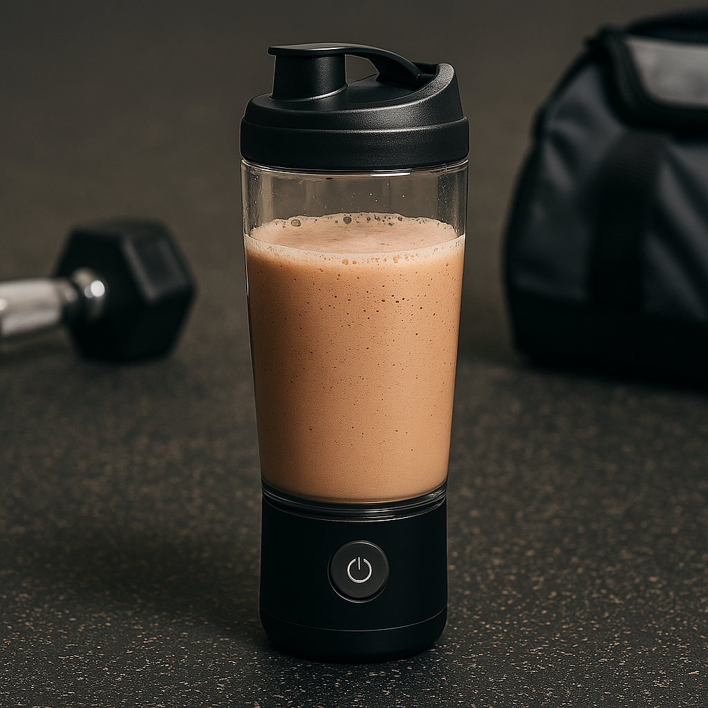 Electric Protein Shaker Bottle – 400ml USB Rechargeable Mixer Cup